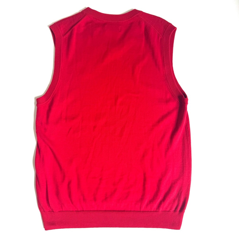 Chaps Red V-Neck Sweater Vest Men’s Size Medium Excellent condition - Picture 3 of 6